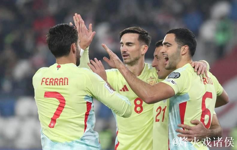 世预赛-奥亚萨瓦尔2射1传 西班牙4-0格鲁吉亚